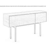 Rectangular wooden console table Thalgau