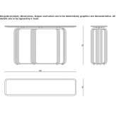 Rectangular marble console table Irvillac