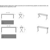 Rectangular wooden console table Golancz