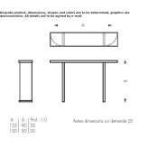Glass console table Nades