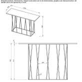 Prostokątny marmurowy stolik-konsola Cabiate