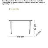 Rectangular console table Osoyoos