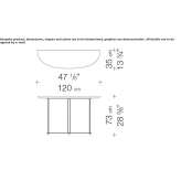 Demilune console Bushey