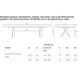 Xeramica rectangular console table Adamowka