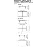 Rectangular ping-pong table made of HPL Sandia