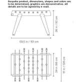 Rectangular steel foosball table and Iroko legs Coundon