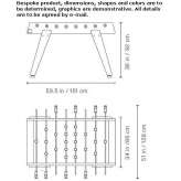 Rectangular steel foosball table and Iroko legs Coundon