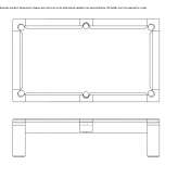 Prostokątny stół bilardowy Bornheim