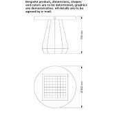 Round concrete table for Ludo game Diemen