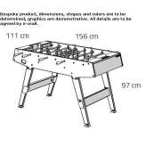 Wooden outdoor foosball table Ureterp