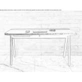 Rectangular marble desk Lardy