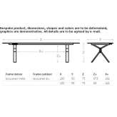 Rectangular Xeramica desk Duryea