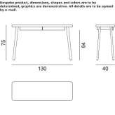 Secretary desk made of solid wood Becerril