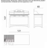 Secretary desk made of solid wood Balc