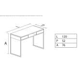 Wooden secretary with drawers Iaslovat