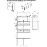 Secretary with drawers Baflo