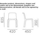 Children's chair made of polypropylene, which can be stacked Laconi