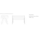 Rectangular oak desk for children Oripaeae