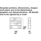 Aluminum and steel shelf Ludos