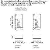 Wooden sectional shelf Gommern