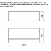 Modular sectional shelf made of solid wood Pasegovo