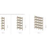 Open modular wooden shelf Puumala