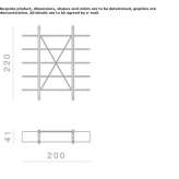 Wooden free-standing shelf Lenoir