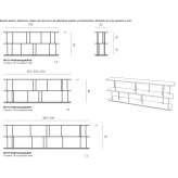 Solid wood open shelf Teralba