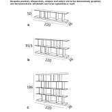 Double wall bookshelf with rotating wooden dividers Ralls