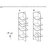 Open modular shelf Lusciano