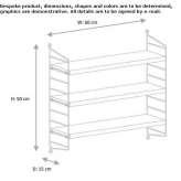 Modułowy regał MDF montowany do ściany Bouafle