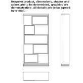 Ebony bookcase with built-in lighting Herencia