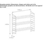 Modular steel shelf for wall mounting Bouafle