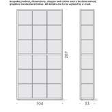 Free-standing modular sectional shelf Melbeck