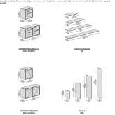 Sectional shelf made of wood and glass Acos