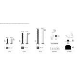 Open, free-standing stainless steel shelf Chalaco