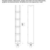 Shelf made of segmented board Calbe