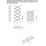 Floating steel shelf for wall mounting Tarancon