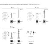 Open, rotating stainless steel shelf Chalaco