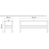 Open oak shelf Istra