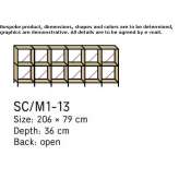 Aluminum and wood storage cabinet Barling