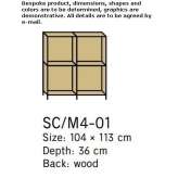 Aluminum and wood storage cabinet Sabadell