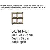 Aluminum and wood storage cabinet Barling