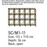 Aluminum and wood storage cabinet Barling