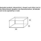 Open, modular wall-mounted bookcase Moreton