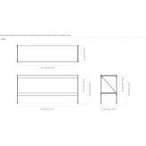 Open shelf in steel and wood Simnas