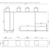 Segment wall made of HPL mounted to the wall Orotelli