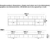 Segmented wall system for TV Faxon