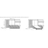 Storage wall with foldable bed Cigand