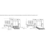 Storage wall with foldable bed Rabenau